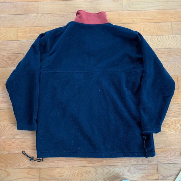 Vintage VTG‎ 90s Liquid Fleece Pullover 1/4 Zip Mens L Blue Skater Brand Y2K - Picture 2 of 7